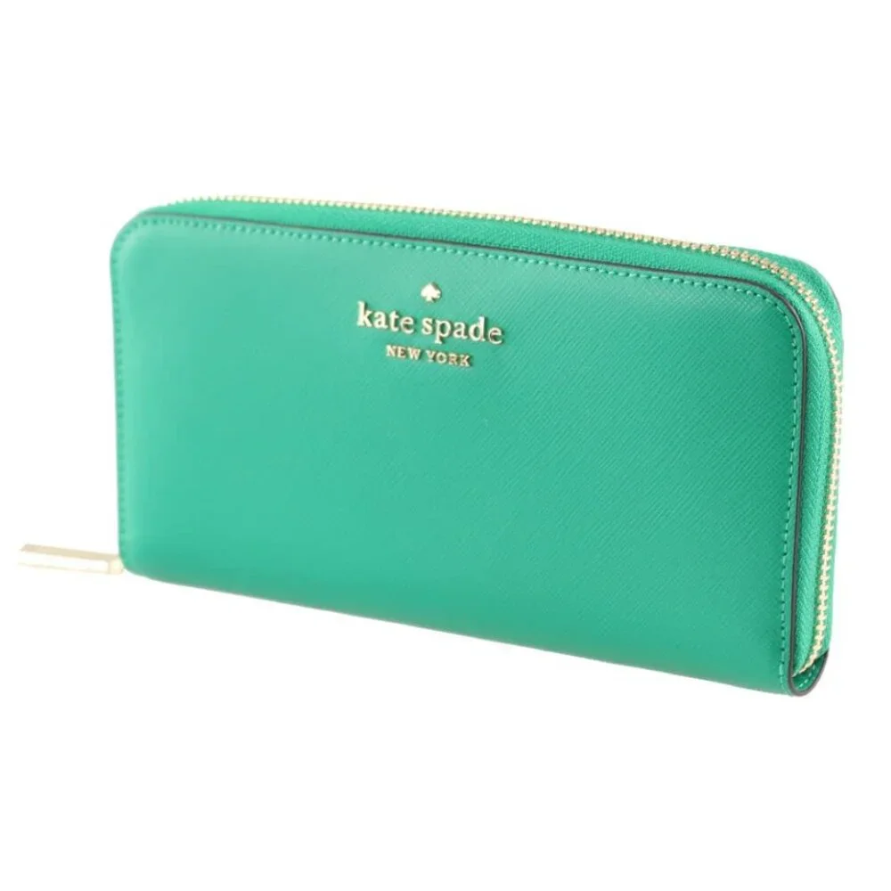 Kate Spade Large Continental Wallet In Green Bean - Picture 2 of 6